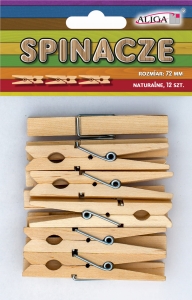 Klamerki Spinacze mini drewniane ozdobne do prania