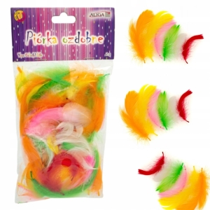Pióra Kreatywne Piórka KOLOR PUCHOWE Dekoracyjne