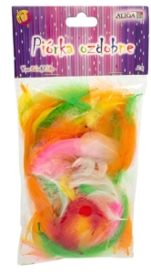 Pióra Kreatywne Piórka KOLOR PUCHOWE Dekoracyjne