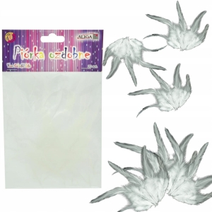 Pióra Kreatywne Piórka BIAŁE PUCHOWE Dekoracyjne