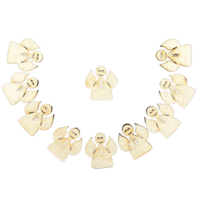Drewniane Scrapki Aniołki 10szt
