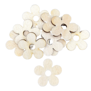 Drewniane Scrapki Kwiatki Kwiatuszki 10szt