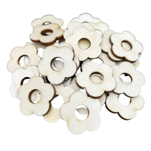 Drewniane Scrapki Kwiatki Kwiatuszki 10szt