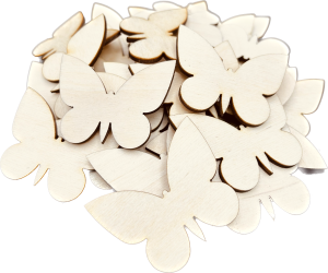 Drewniane Scrapki Motylki 4cm 10szt
