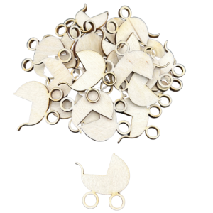 Drewniane Scrapki Wózek 10szt