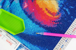 Haft diamentowy mozaika diamond painting zestaw 5D Moon