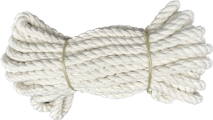 Lina bawełniana kręcona żeglarska sznur 10mm 10m