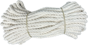 Lina bawełniana kręcona żeglarska sznur 10mm 25m