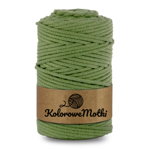 Sznurek bawełniany pleciony 100m 5mm Pistacjowy
