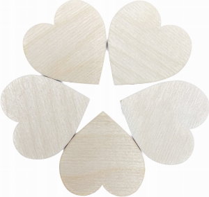 Serce Drewniane Dekor Serduszko 12,5cm