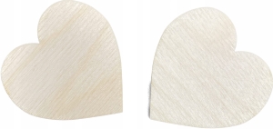 Serce Drewniane Dekor Serduszko 12,5cm