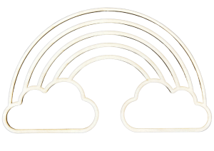 Tęcza drewniana sklejka baza łapacz 18x29cm ozdoba