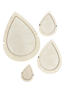 Szablony szablon baza akcesoria do liści piór 4szt