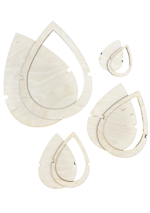 Szablony szablon baza akcesoria do liści piór 4szt