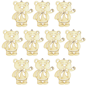 Drewniane scrapki miś misie misiek miśki 10szt