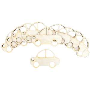 Scrapki drewniane auto samochód auta sklejka 10szt