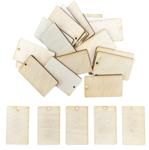 Drewniane bileciki zawieszki bilecik prezent 5szt