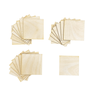 Drewniane kwadraty kwadrat sklejka baza 7x7 5szt