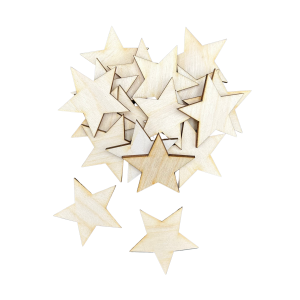 Drewniana Gwiazdka Dekor Scrapcki 10szt Decoupage