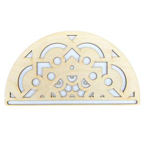Baza do Makramy Mandala 20cm ze Sklejki EKO Półmandala Drewniana