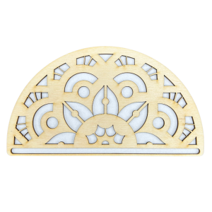 Baza do Makramy Półmandala Drewniana Mandala ze Sklejki 20cm EKO