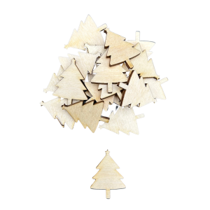 Drewniana Choinka Drzewko Boże Narodzenie Scrapki 10szt