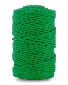 Sznurek bawełniany pleciony 100m 5mm Zielony