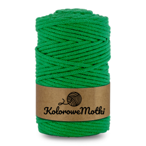 Sznurek bawełniany pleciony 100m 5mm Zielony