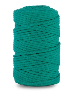 Sznurek bawełniany pleciony 100m 5mm Turkusowy
