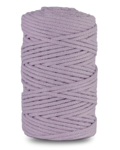 Sznurek bawełniany pleciony 100m 5mm Liliowy
