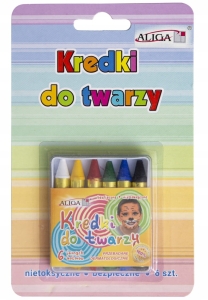 Kredki Do Malowania Twarzy i Ciała 6kolorów