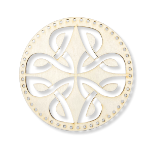 Mini Obręcz do Makramy - Baza do Łapacza Snów z Wzorem Celtyckim 15cm