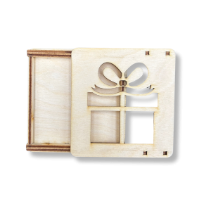 Drewniane Pudełko Pudełeczko Mini Pojemnik ze Sklejki Zamykane do Decoupage