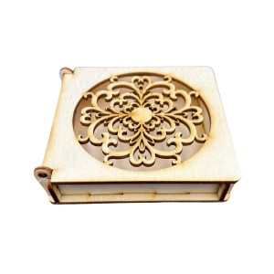 Drewniane Pudełko Ażurowe Szkatułka do Decoupage na Prezent