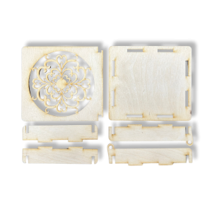 Drewniane Pudełko Ażurowe Szkatułka do Decoupage na Prezent