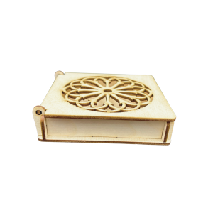 Drewniane Pudełko Ażurowe Szkatułka ze Sklejki na Prezent do Decoupage