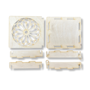 Drewniane Pudełko Ażurowe Szkatułka ze Sklejki na Prezent do Decoupage