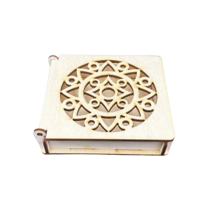 Drewniana Szkatułka Pudełko Ażurowe Zamykane do Decoupage na Prezent