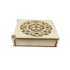 Drewniana Szkatułka Pudełko Ażurowe Zamykane do Decoupage na Prezent