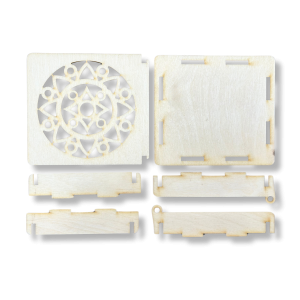 Drewniana Szkatułka Pudełko Ażurowe Zamykane do Decoupage na Prezent