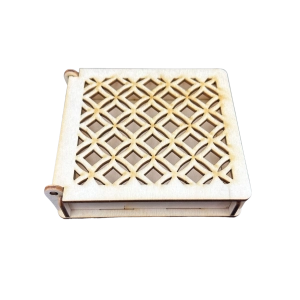 Drewniane Pudełko Ażurowe Szkatułka ze Sklejki do Decoupage na Prezent