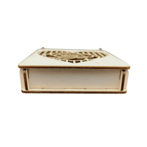 Drewniane Pudełko Ażurowe do Decoupage na Prezent wzór Serce