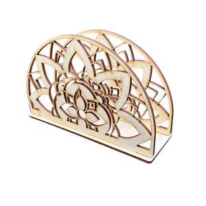 Drewniany Serwetnik Stojący ze Sklejki Ażurowy do Decoupage