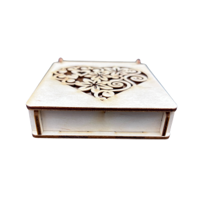 Pudełko Drewniane Decoupage Szkatułka Ażurowa ze Sklejki na Prezent