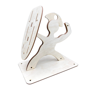 Stojak na Noże ze Sklejki Drewnianej Decoupage 24x27cm