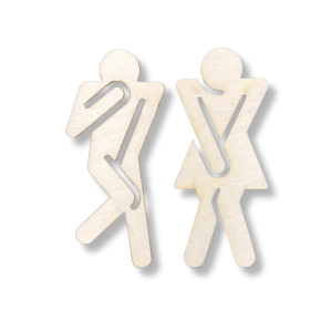 Zawieszki na Drzwi Znaczek Toaleta WC Symbol Pan Pani Graficzny