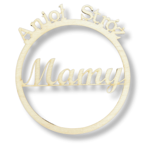 Obręcz do Makramy Łapacz Snów wzór Mama 28cm