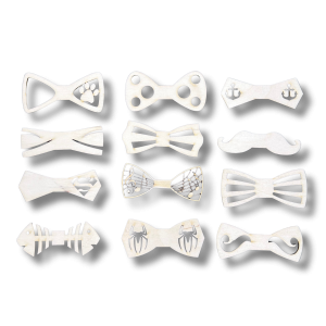 Drewniany Dekor Muszka zestaw elegancka Mucha 12szt