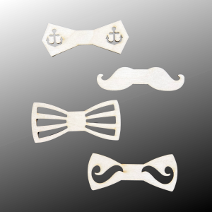 Drewniany Dekor Muszka zestaw elegancka Mucha 12szt