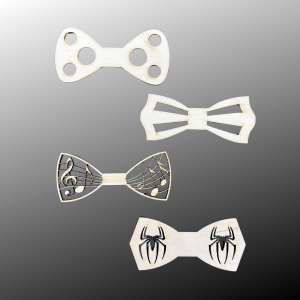 Drewniany Dekor Muszka zestaw elegancka Mucha 12szt
